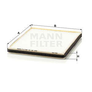 Фильтр салона MANN-FILTER CU 24 005